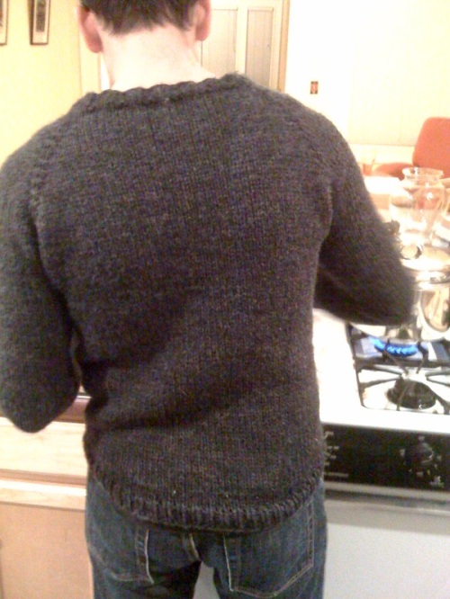Chacoal Gray Men's Raglan Sweater